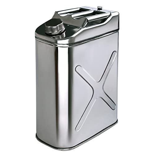 Bidon d'essence en inox 304 pour carburant essence et diesel disponible en format 5L et 20L