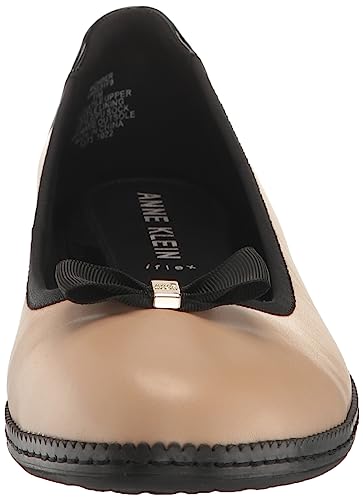 Anne Klein Womens Ember Faux Leather Round Toe Ballet Flats2