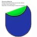 Chroma-Key Green Screen Backdrop, Collapsible Background Panel, Chromakey Blue Photo Backdrop for Photography, 2 in 1 Portable Foldable Photo Video Lightweight Studio Virtual Background, 5ft x 3.2ft