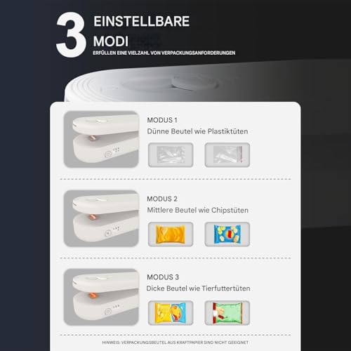 Scelleur de sac rechargeable USB pour éviter le gaspillage des restes