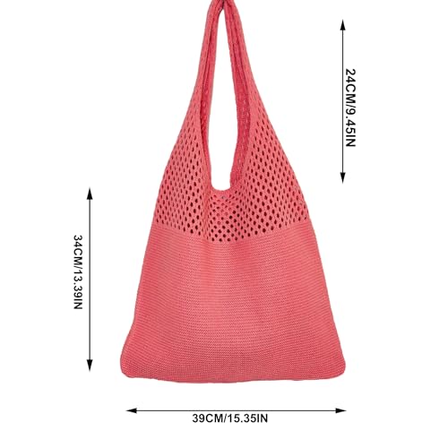 Crochet Tote Bag Summer Hobo Shoulder Bag Foldable and Lightweight Knitted, Very Suitable for Travel2