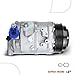 A-Premium Air Conditioner AC Compressor with Clutch Compatible with Mercedes-Benz C250 1.8L 2012-2015, SLK250 1.8L 2012-2015, Not for with Start/Stop Feature, with 2-Pin Connector, Not 4-Pin