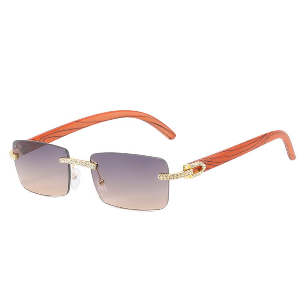 Lunettes de soleil Rectangle luxe dégradé MUTYNE protection UV400 - 6