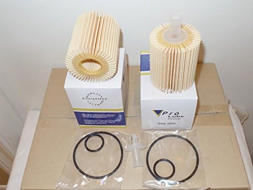(Lot 12) Engine Oil Filter L25609 / SOE5609 with Gaskets Set Made In Korea Fits: Lexus GS300 GS350 GS450H GS460 GX460 IS250 IS350 LS460 LS600H, Toyota 4RUNNER FJ CRUISER TUNDRA