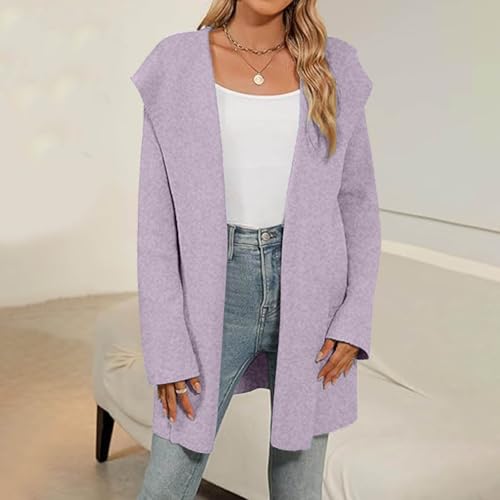 MaidSGOP Women's Long Cardigan Sweaters Open Front Oversized Chunky Cozy Outwear Fall Fashion