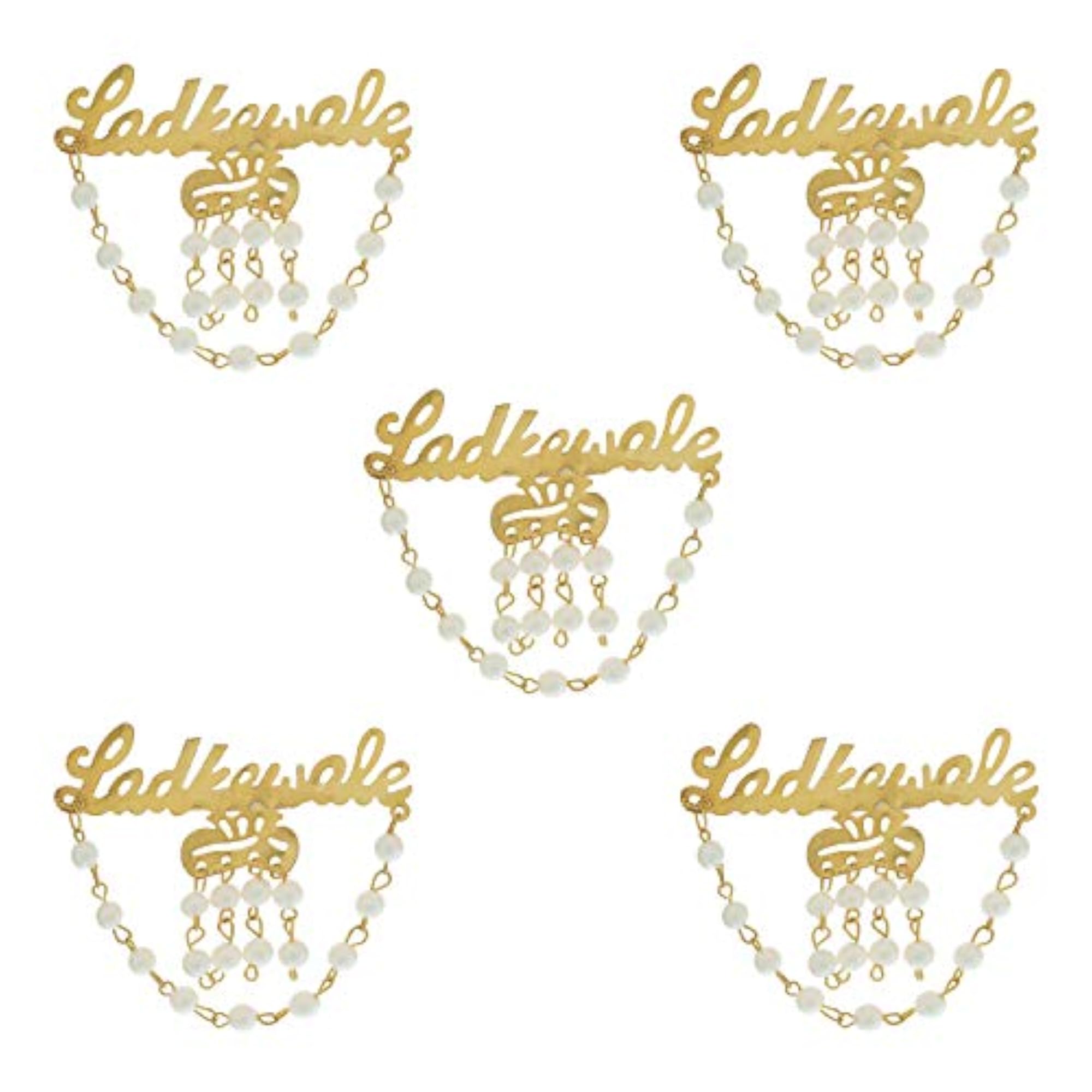 Ladkewale Gold Chain Brooch for Men & Women