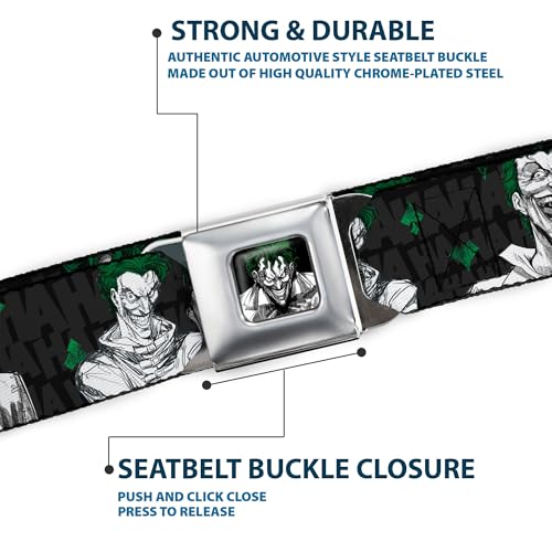 Cinturón Joker Laughing Expressions con hebilla de seguridad para trajes DC Comics 6