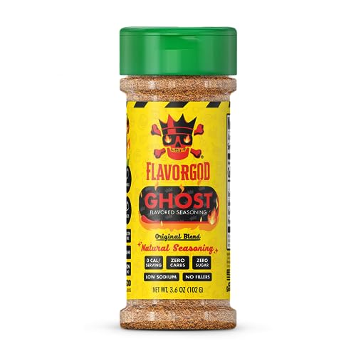 Image of Ghost Pepper Seasoning Mix by Flavor God - Premium All Natural & Healthy Spice Blend for Grilling Chicken, Beef, Seafood, Vegetables, Eggs, Salad, Tacos, & Pizza - Kosher, Gluten-Free, Dairy-Free, Vegan, Keto Friendly