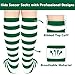 Olreco Toddler Green and White Striped Socks Toddler Christmas Socks Kids St Patricks Day Socks Green Sock Kids Xmas Sock Girls