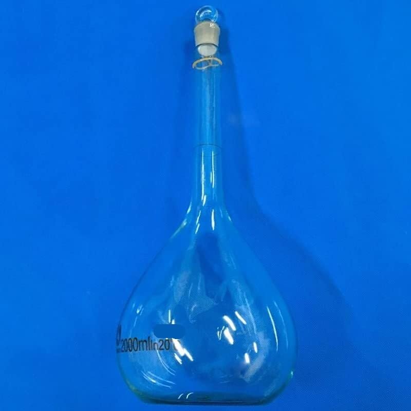 Matraz graduado de cuarzo: botella de cuello largo for experimentos químicos, resistencia a altas temperaturas, 5 ml (2 piezas)(25ML 2pcs)