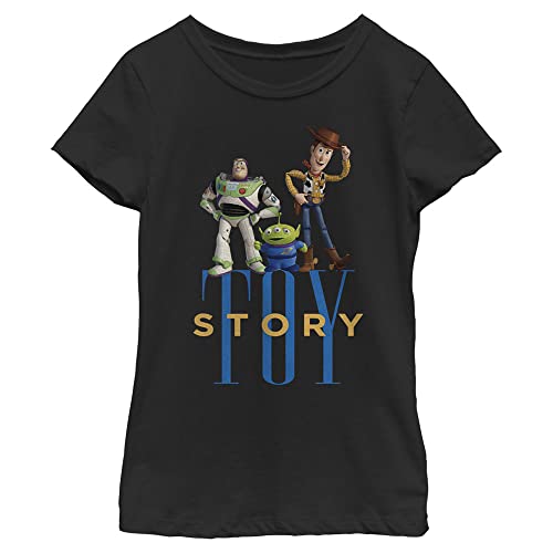 T-shirt Toy Story Disney à manches courtes pour fille noire XL