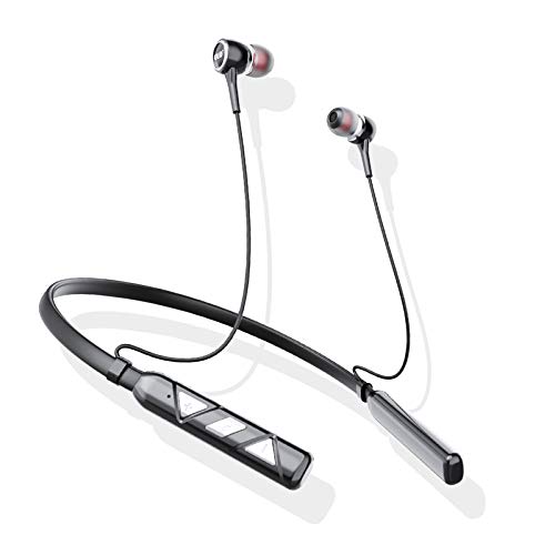 OUD Wireless Portable Bluetooth 5.0 Neckband Earphones with Mic