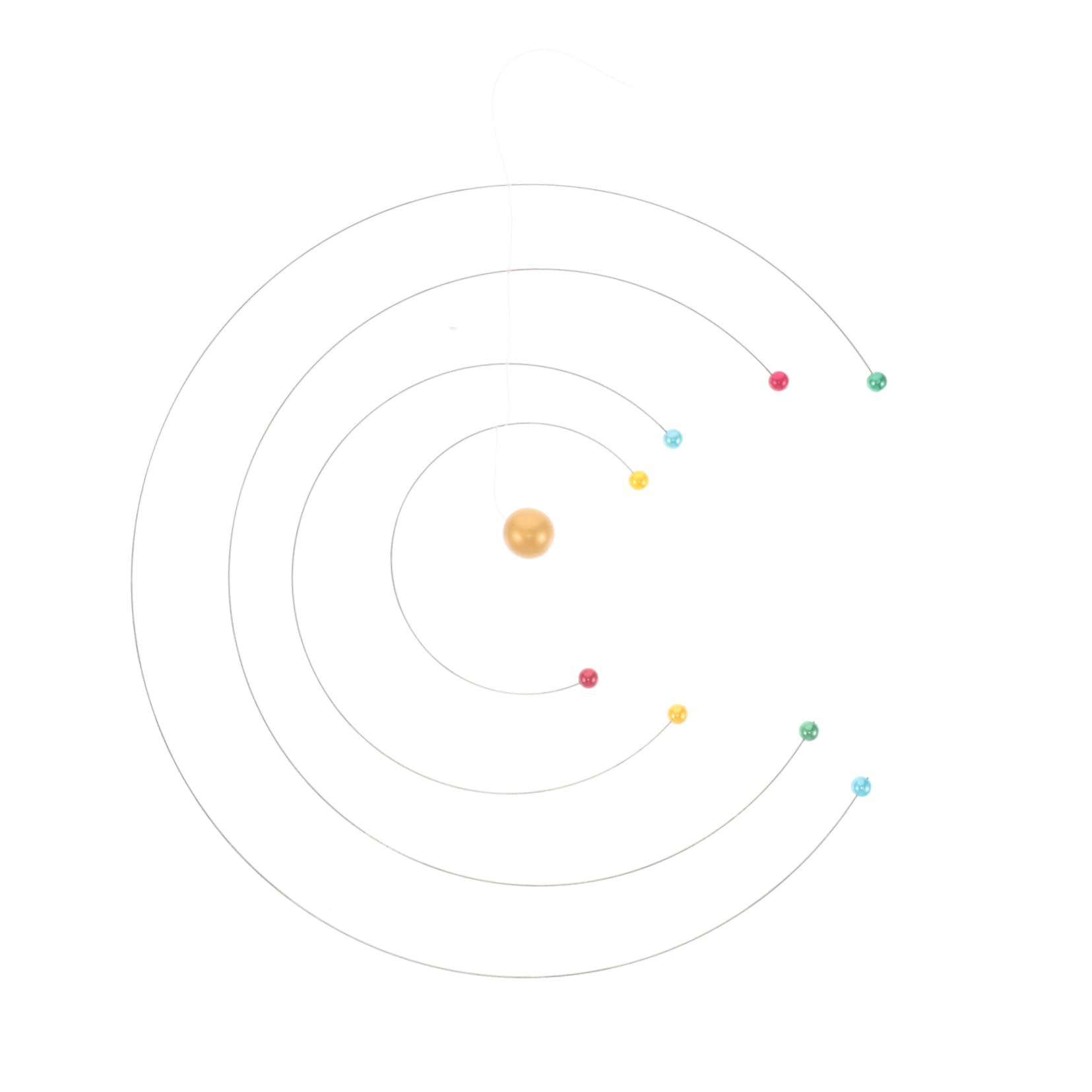 FUNOMOCYA Model Mobile Dynamic Hanging Decor for Science Enthusiasts Astronomy Design Modern Educational Decor for Classrooms and Home Spaces Unique Balance Science
