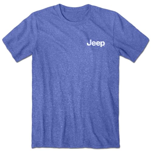 Jeep - Duck Yeah T-Shirt, Blue | Rubber Duck with American Flag Sunglasses Design | 50% Cotton / 50% Polyester2