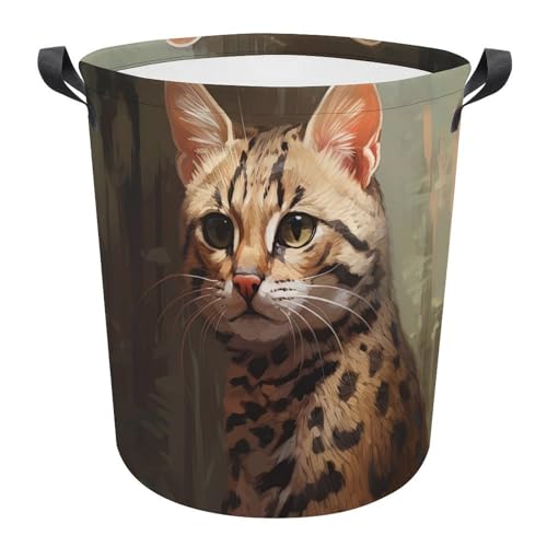 Cesta ropa sucia para evitar desorden en el dormitorio escolar con diseño gato 2