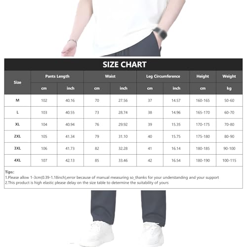 AeroStrides - Pull On Waffle Stretch Casual Pants, Soft Breathable Loose Fit Lightweight Elastic, Casual Pants Men2