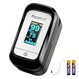 Pulse Oximeter Heart Rate Oxygen Monitor with Rotating LCD Display Accurate SpO2 and Pulse Rate Portable Oxygen Meter Finger Monitor for Adults and Kids Home Use