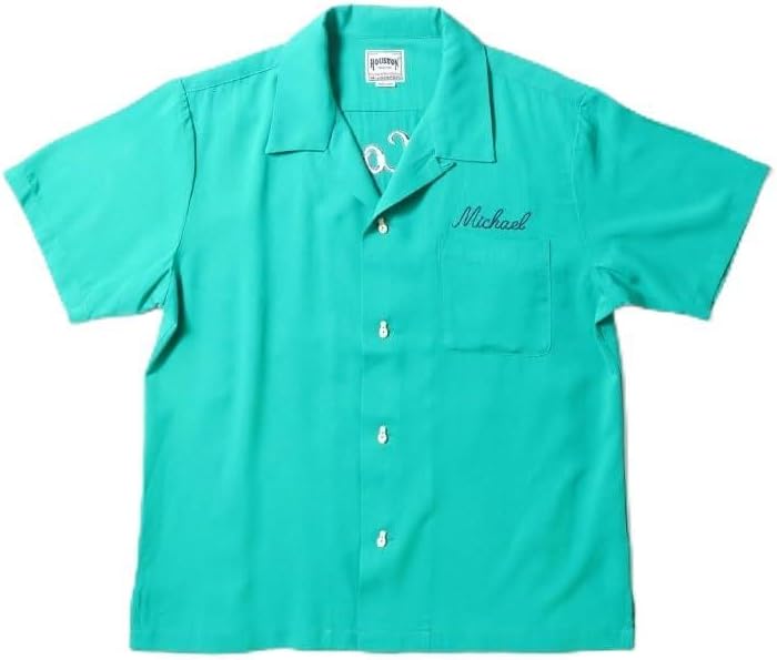 Houston Men's Retro Bowling ShIRT, blue, Large : Amazon.sg: Fashion