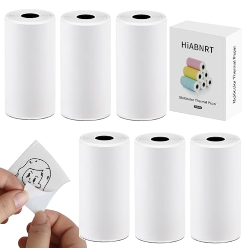 Papel térmico autoadhesivo para Phomemo T02 M02 y cámara instantánea, mini pegatina blanca de fotos