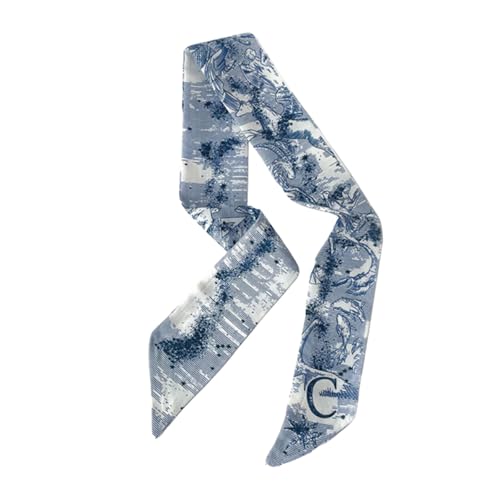 Letters Purse Scarf Handbags Skinny Twill Hair Scarves Narrow Neck Band Women Fashion Accessories Bag Charms