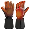 YBWLCLO Heated Gloves for Men Women, Touchscreen Electric Waterproof Heating Gloves for Cycling Camping Motorcycle Driving Hiking Skiing Snowboarding Outdoor Winter Sport