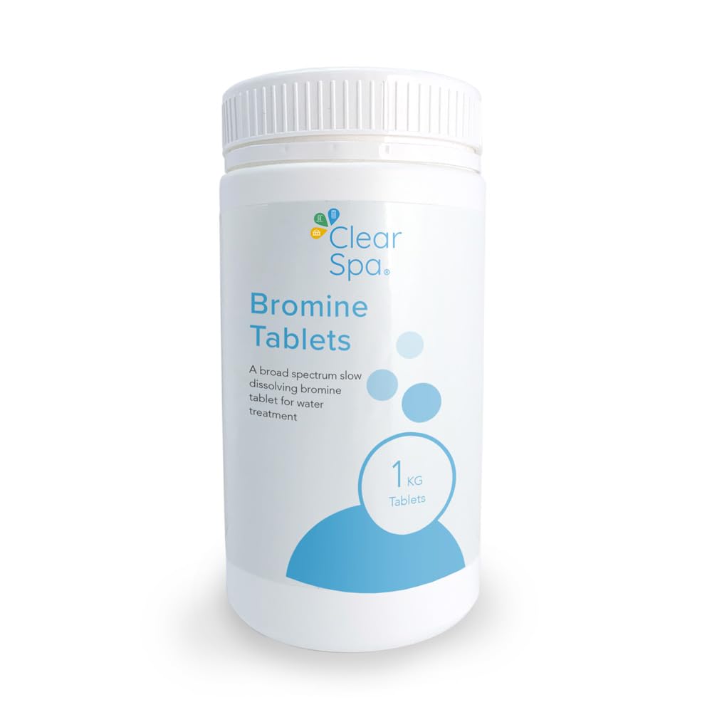 Bromine Tablets 1kg - Slow release, Suitable for Hot Tub, Spa and Swimming Pool Water Treatment