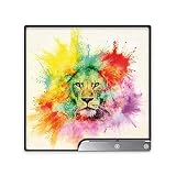 Autocollant Compatible avec Sony Playstation 3 Slim CECH-2000-3000 Sticker Film Autocollant Lion Dessin Tâche de Couleur