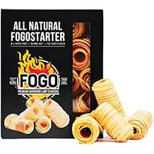 FOGO Premium Hardwood Lump Charcoal, Fogostarters, Natural Fire Starters, 30 Count Box
