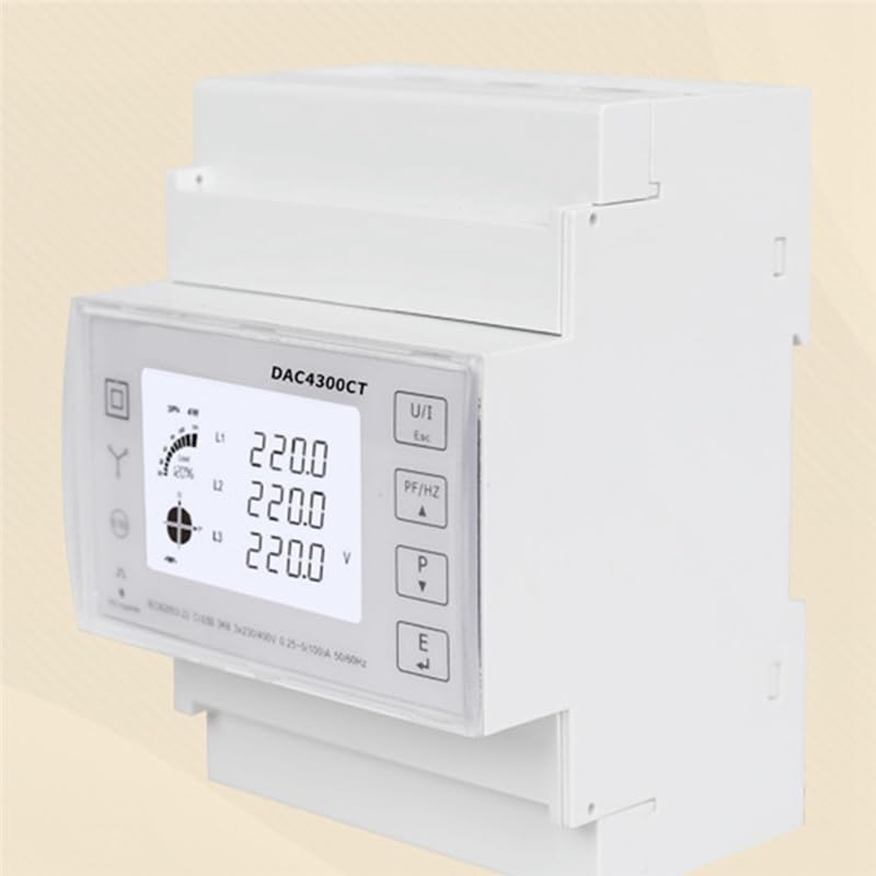 Wielofunkcyjny miernik energii LCD na szynę DIN Modbus RS485 45-65Hz trójfazowy czteroprzewodowy