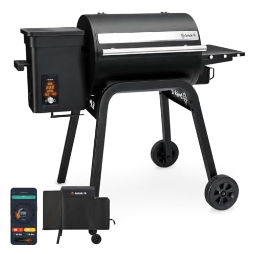 Brisk It Zelos-450 Wood Pellet Grill & Smoker, 450 Sq In, WiFi and A.I.