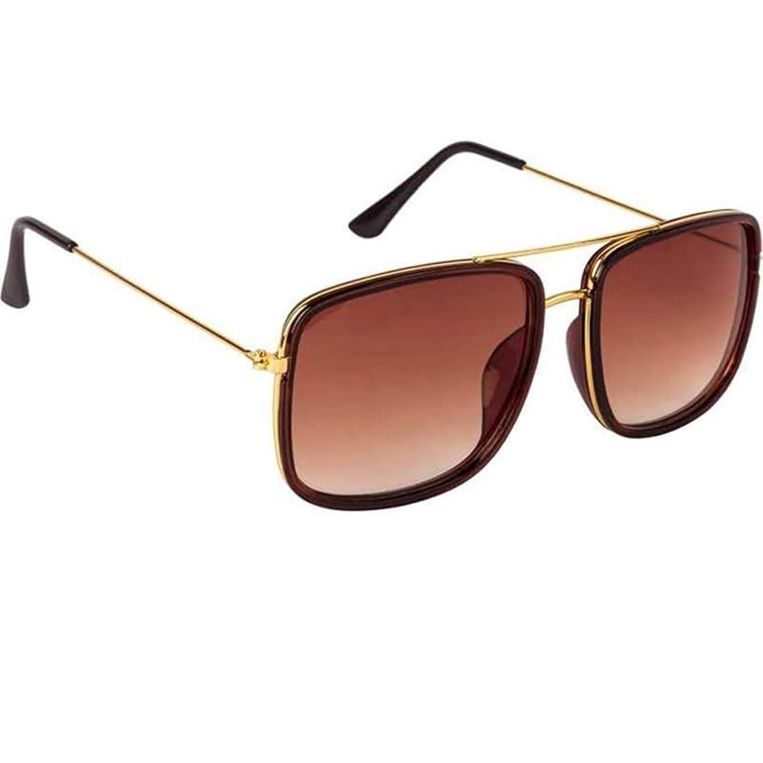 Awalkonda Stylish Sunglasses for Men, Fashion Eyewear (Tony Stark-Brown)