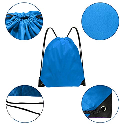 Grneric Drawstring Backpack Bulk 42 Pcs String Backpack Drawstring Bags Cinch Bag Sackpack For Men Women Gym 14 Colors #TOP1