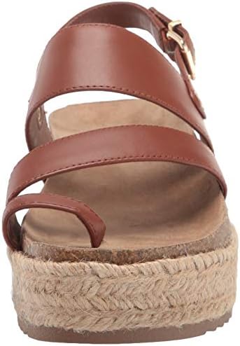 Bella Vita Women's Platform Sandal, Dark Tan Leather, 8.5 X-Wide | Image 1