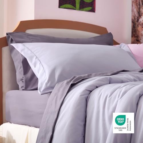 Image of Bedsure Twin XL Comforter Set - Extra Long 5 Pieces Lavender Twin XL Bedding Set for All Seasons, Boho Contrasting Design Bed in a Bag with Comforter, Sheets, Pillowcase & Sham