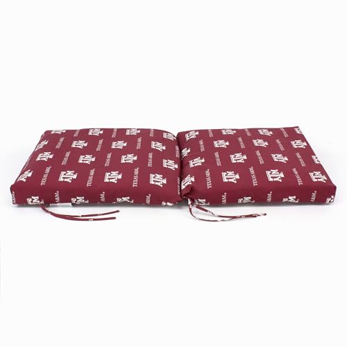 Image of College Covers Everything Comfy Texas A&M Aggies 2 Piece Chair Cushion