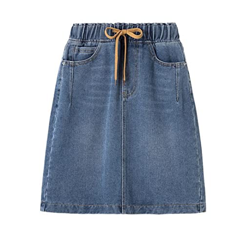 Jupes d'été en denim pour femme finis les jeans serrés en XXXL