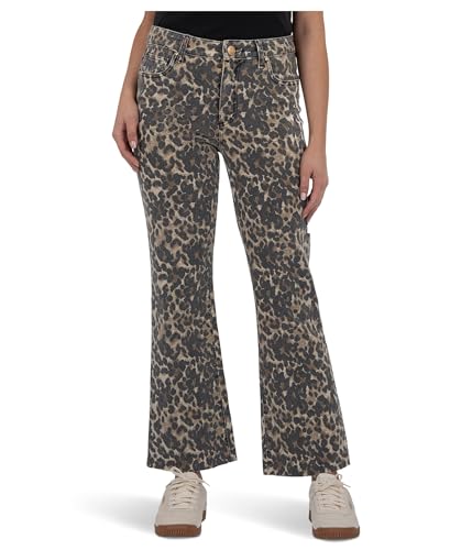 KUT from the Kloth Women's Kelsey High-Rise Ankle Flare with Raw Hem