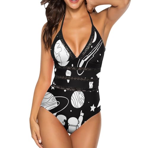 Maillot de bain une pièce sculptant noir et blanc effet ventre plat