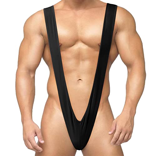 2025 - Roupa interior para homem roupa interior na moda biquíni macacão de beleza lingerie, Preto, Tamanho único