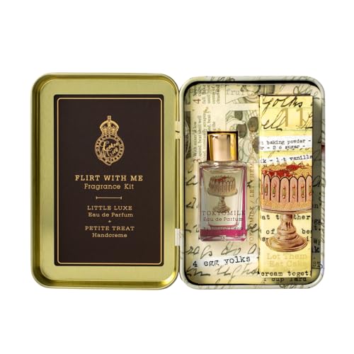 TOKYOMILK Let Them Eat Cake Flirt With Me Kit, Little Luxe Parfum & Petite Treat Handcreme, Sugar Cane, Coconut Milk, Vanilla Orchid, White Musk, Luxury Gift Set, Travel Size Hand Lotion and Perfume