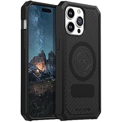 Rokform - iPhone 15 Pro Max Case, Rugged Series, Magnetic 15 Pro Max Cover with RokLock Twist Lock, Drop Tested Armor (Black)