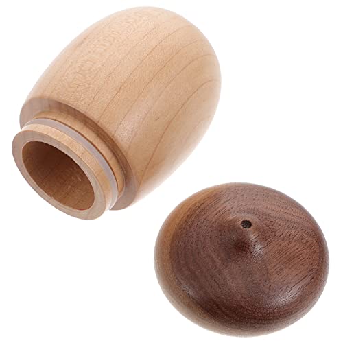 TOPPERFUN Dispensador De Palillos De Dientes De Madera con Tapa Forma De Bellota Pequeño Soporte para Cocina y Comedor Decorativo y Práctico para Hogar