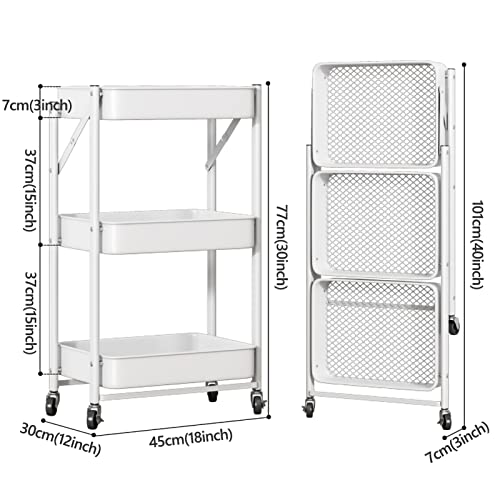 Boite rangement plastique bureau : tour de rangement compacte 3 niveaux