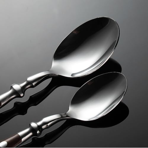IKXO-16-Pieces-Brown-Gum-Wood-Handle-Silverware-Set-for-4-Exquisite-Ergonomic-Flatware-Set-Food-Grade-Stainless-Steel-Cutlery-Set-Tableware-Eating-Utensils-Mirror-Finished-Dishwasher-Safe IKXO 16 Pieces Brown Gum Wood Handle Silverware Set for 4 Exquisite Ergonomic Flatware Set Food Grade Stainless Steel Cutlery Set Tableware Eating Utensils Mirror Finished Dishwasher Safe