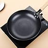 DUYHBAWRS Home Non-stick 28cm 30cm Wooden Handle Traditional Wok Super Cost-effective Scrambled Eggs Pan-free Pan Wok Pans(30cm) #4