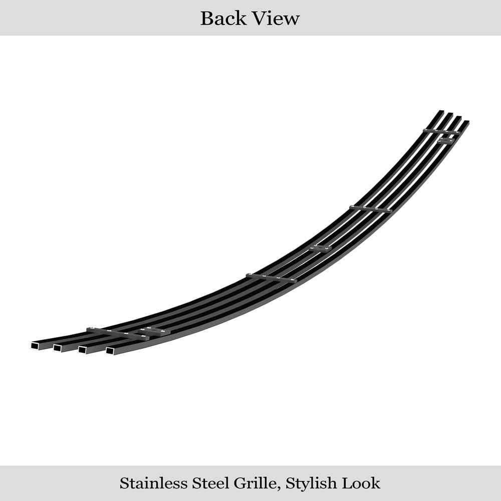 APS Black Billet Grille Grill Insert Compatible with Dodge Ram 1500 2002 2003 2004 2005 2006 2007 2008 & 02-09 Ram 2500 3500 Lower Bumper N19-H57356D