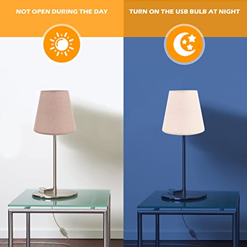 Image of Lurrose Lamp Shades Outdoor Light Bulbs Fabric Lampshade Pendant Lamp Shade Lamp Cover Table Lamp Light Cover for Table Chandelier Wall Lamp, Khaki Outdoor Ceiling Fans Outdoor Ceiling Fans