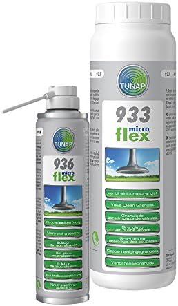 Great Value Set. TUNAP Microflex 933 Valve Cleaner Granules Valve Cleaning Granules 1 Litre + 936 Neutralisations Solution 200 ml