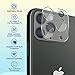 [New Design] Noii Camera Lens Protector for iPhone 11 Pro 5.8 inch/ 11 Pro Max 6.5 inch,with Flash ANTI GLARE CIRCLE,[2 Pack] 3D full Coverage Tempered Glass,Easy Install Anti-Scratch - Clear.