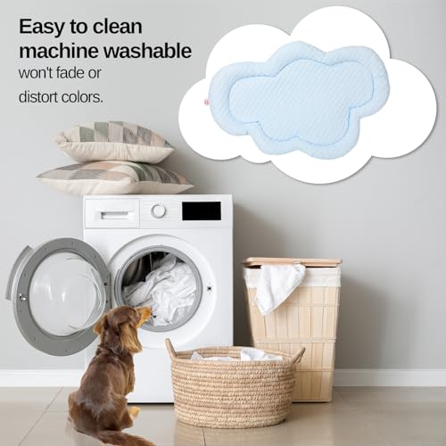 Almofada lavável para cama de cachorro, tapete de cama de cachorro médio, antiderrapante, cobertores